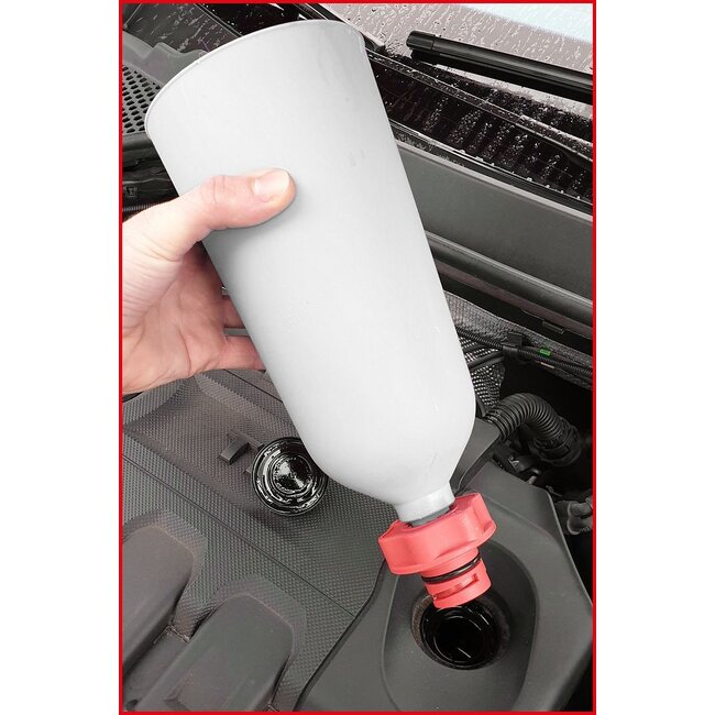 KS Tools MASTER Oil fill funnel set with turnable arm, 24 pcs - 150.9130