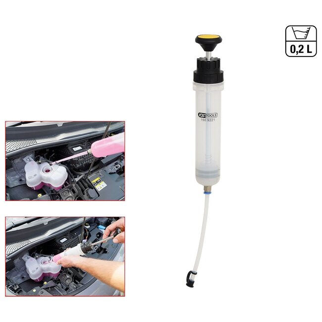 KS Tools Syringe for fluid change, 0,2 liter - 150.9221