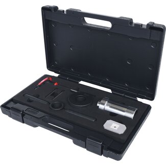 KS Tools Stoßdämpfer-Montagehilfe-Satz für Stoßdämpfer mit Zuganschlagfeder, 7-tlg