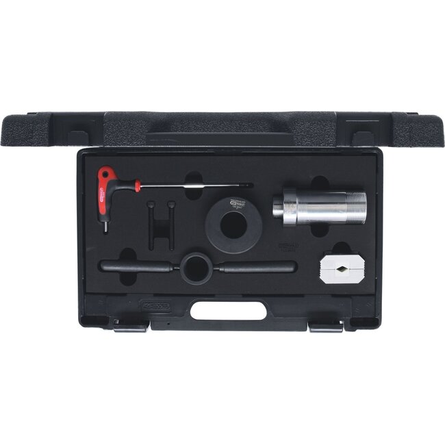 KS Tools Special shock absorber assembly help set for shock absorbers with rebound buffer springs, 7 pcs - 150.9545