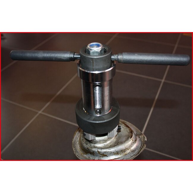 KS Tools Special shock absorber assembly help set for shock absorbers with rebound buffer springs, 7 pcs - 150.9545