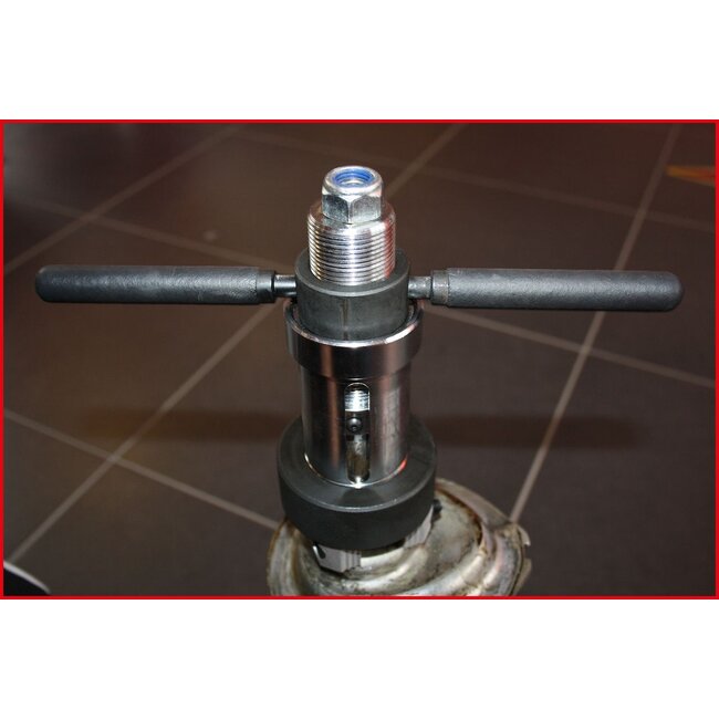 KS Tools Special shock absorber assembly help set for shock absorbers with rebound buffer springs, 7 pcs - 150.9545