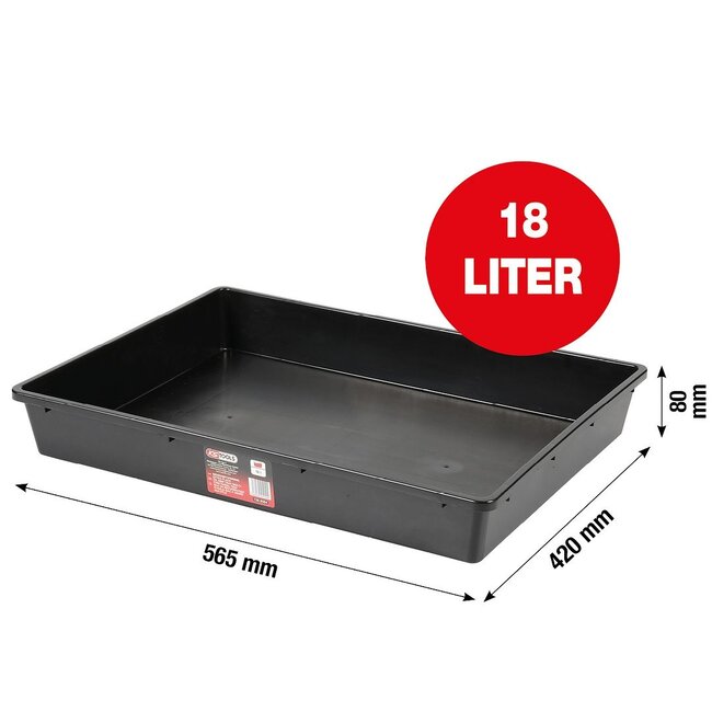 KS Tools Oil drip tray / multifunctional tray, 18 litres - 150.9594