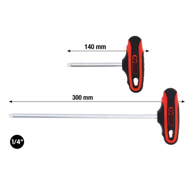 KS Tools 1/4" Vierkant-T-Griff, kurz - 151.1111