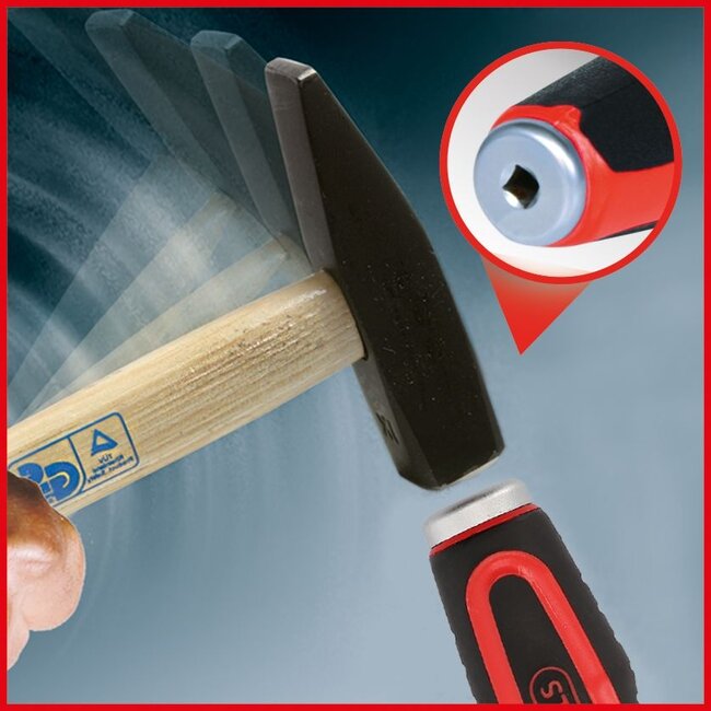 KS Tools ERGOTORQUEmax schroevendraaierset met slagkap - 13 - delig - 151.1150