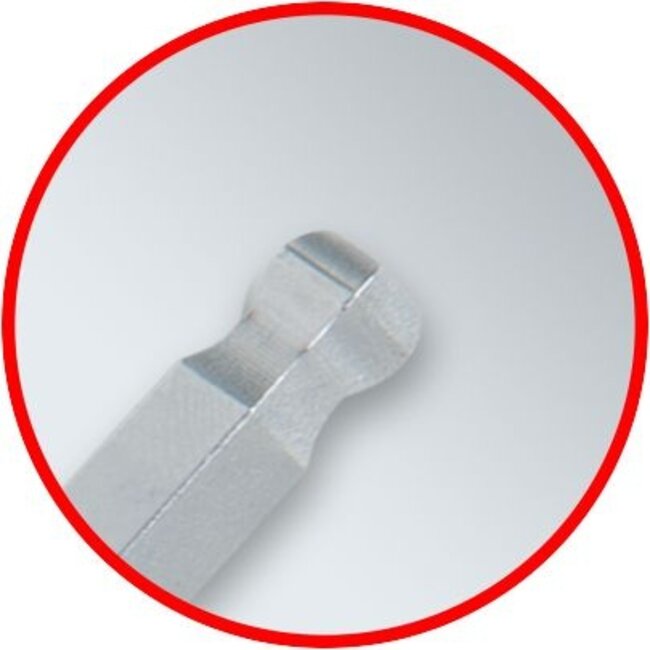 KS Tools Haakse inbussleutelset met kogelkop - extra lang - 9 - delig - 151.4420