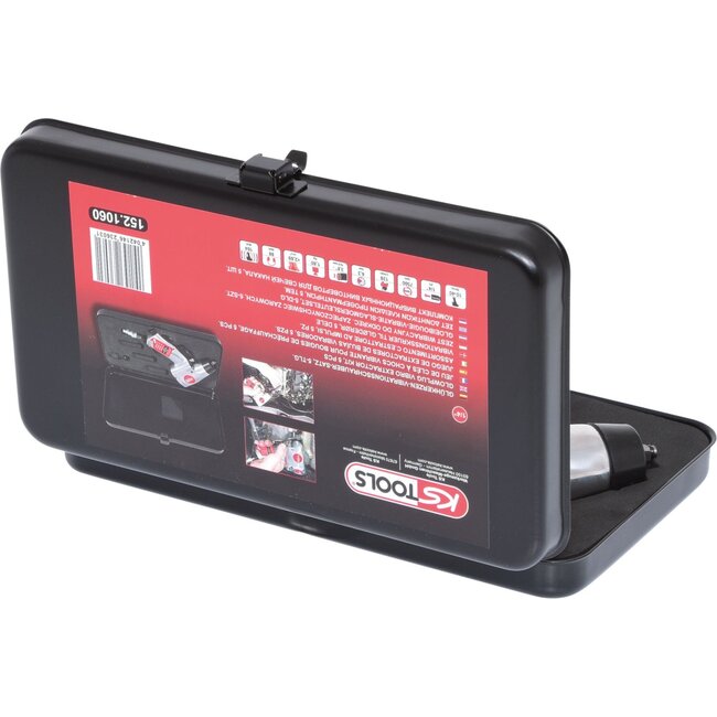 KS Tools 1/4" Glühkerzen-Druckluft-Vibrationsschrauber-Satz, 5-tlg - 152.1060