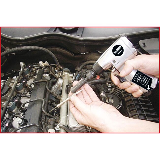 KS Tools Jeu de clés à chocs vibrantes pneumatique pour bougies de préchauffage 1/4&apos - 152.1060