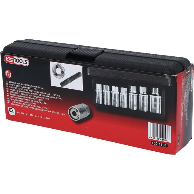 KS Tools Draadeind-uitdraaierset - 7 - delig - 152.1101