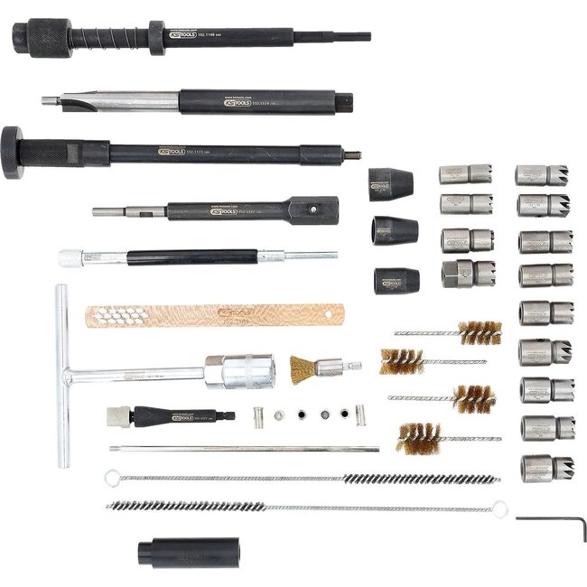 KS Tools Master Injektoren-Dichtsitz-Reinigungs-Satz, 40-tlg - 152.1210