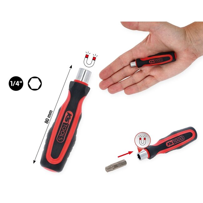 KS Tools Tournevis à embout 1/4" sans verrouillage rapide – 159.1171