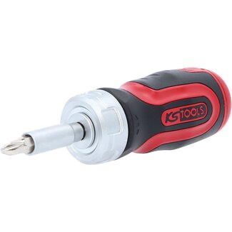 KS Tools 6 in 1 Mini ratchet bit driver, 1/4"