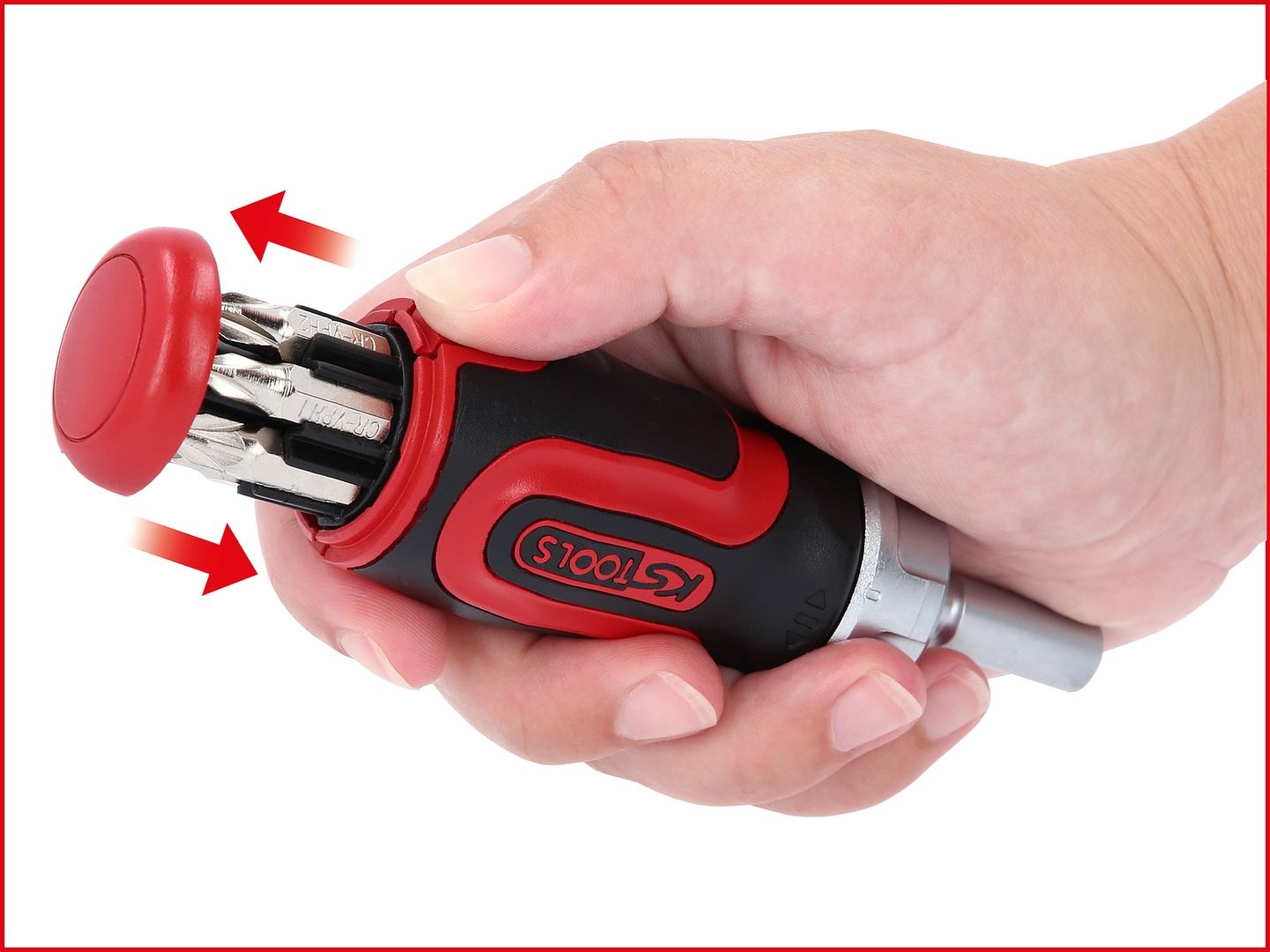 KS Tools 1/4" 6 in 1 Mini-ratel-schroevendraaier - 159.2025, foto 5 van 6