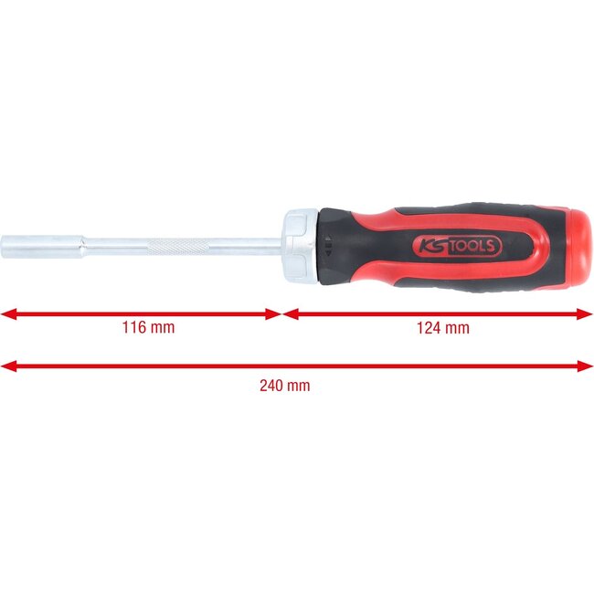 KS Tools 12-in-1 ratchet bit screwdriver - 159.2035