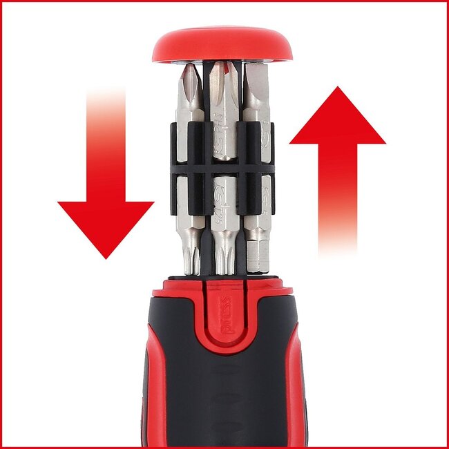 KS Tools 12-in-1 ratel-bit-schroevendraaier - 159.2035