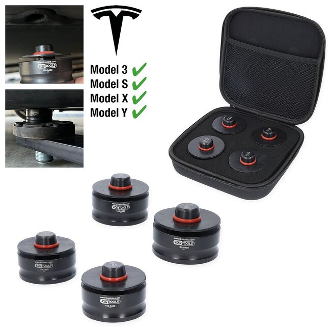 KS Tools Jack mount kit for Tesla Model 3,S,X,Y, 4 pcs - 160.0460