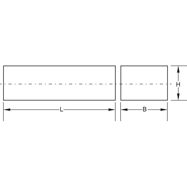 KS Tools Rubber support 24 for J.A. Becker lifting platforms, 160 x 120 x 20 mm - 160.0527