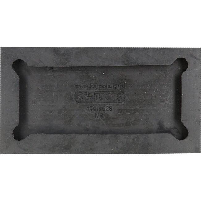 KS Tools Rubberonderlegger 25 voor Romeico hefbruggen - 150 x 80 x 28 mm - 160.0528
