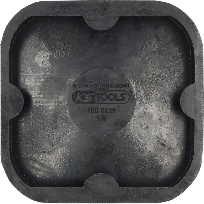 KS Tools Rubber support 01 Universal for trolley jacks, 120 x 120 x 25 mm - 160.0529