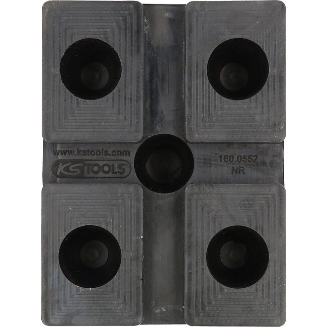 KS Tools Rubberonderlegger 31 voor hefbruggen - 160 x 120 x 90 mm - 160.0552