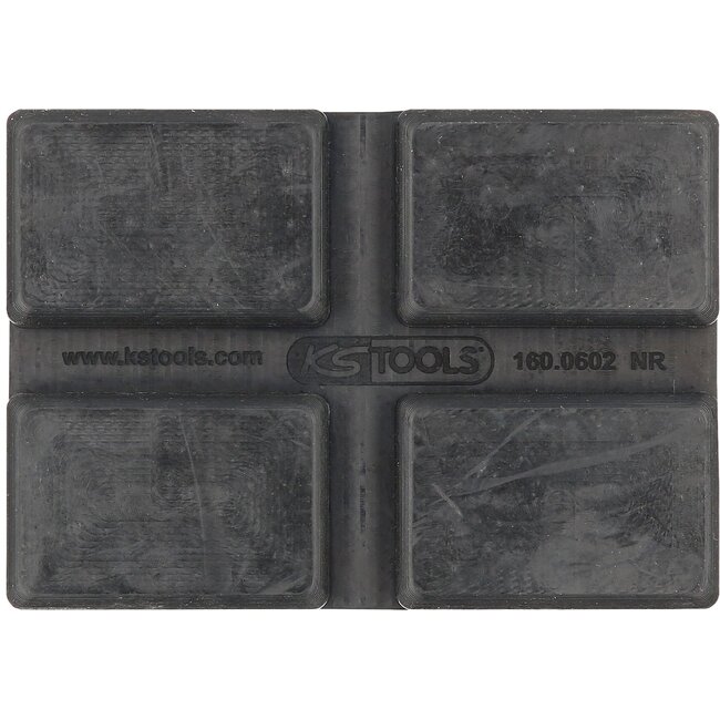 KS Tools Rubber support 42 for Rotary lifting platforms, 128 x 89 x 35 mm - 160.0602