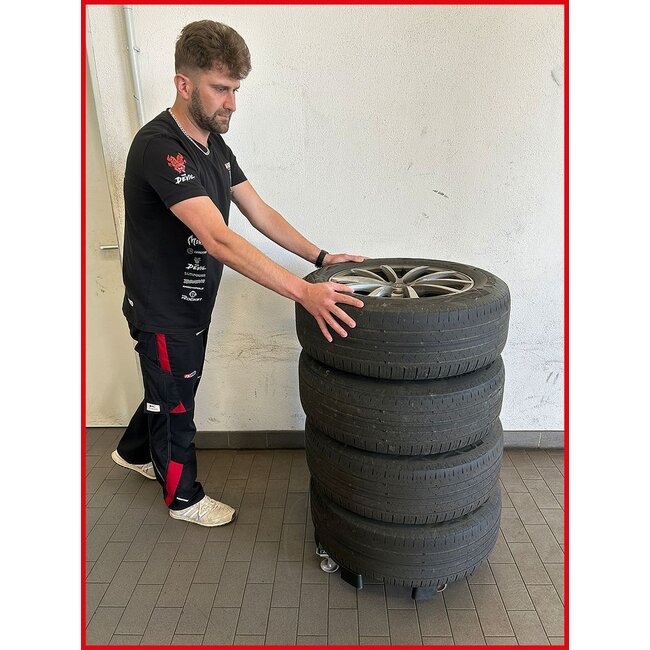 KS Tools Wheel rim and tire manager, load capacity 136 kg, Ø 800 mm - 160.0680