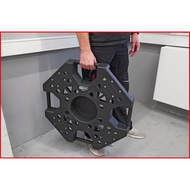 KS Tools Wheel rim and tire manager, load capacity 136 kg, Ø 800 mm - 160.0680