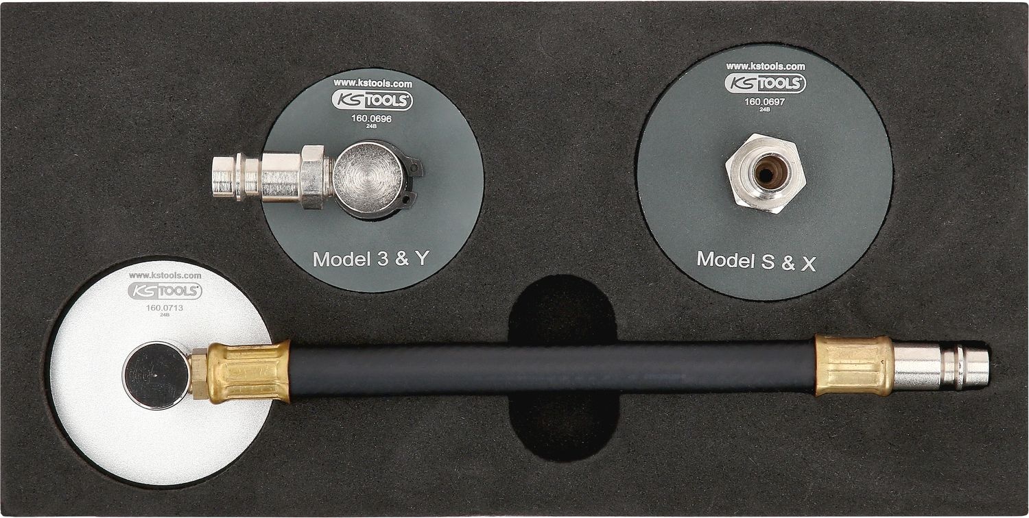 KS Tools Adapterset voor remontluchting voor Tesla - 3 - delig - 160.0695, foto 5 van 6