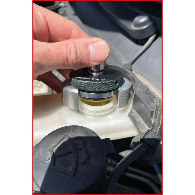 KS Tools Brake bleeding adapter set for Tesla, 3-pcs - 160.0695