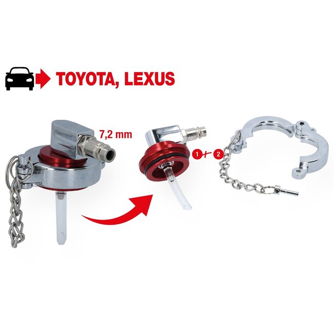 KS Tools Adaptateur universel de manchon de purge pour Toyota et Lexus - 160.0719