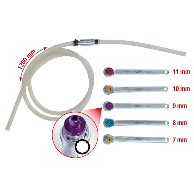 KS Tools Brake bleeding spanner set, 6 pcs - 160.0725