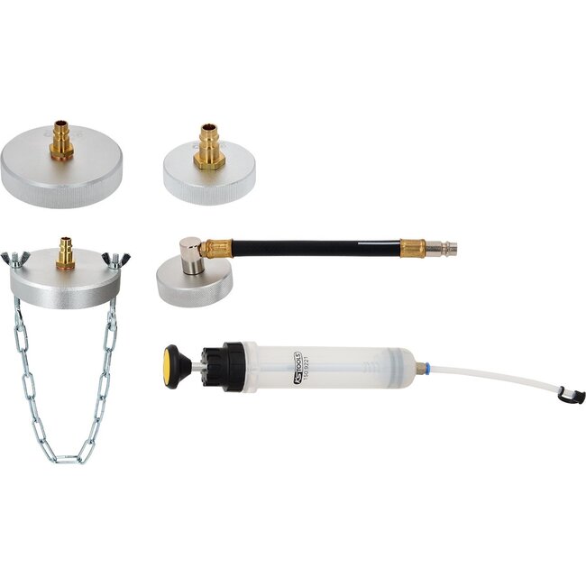 KS Tools Universele adapterset voor remontluchting met handpomp - 5 - delig - 160.0785