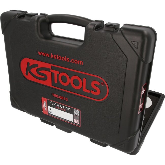 KS Tools Universal-Entlüfterstutzen-Adapter-Satz zur Bremsenentlüftung, 17-tlg - 160.0815