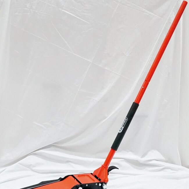 KS Tools performance hydraulic steel jack, 2500 kg, flat, lifting height: 75 – 510 mm - 160.1015