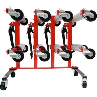 KS Tools Performance Support de rangement avec quatre chariots de manutention mécaniques, 5 pcs