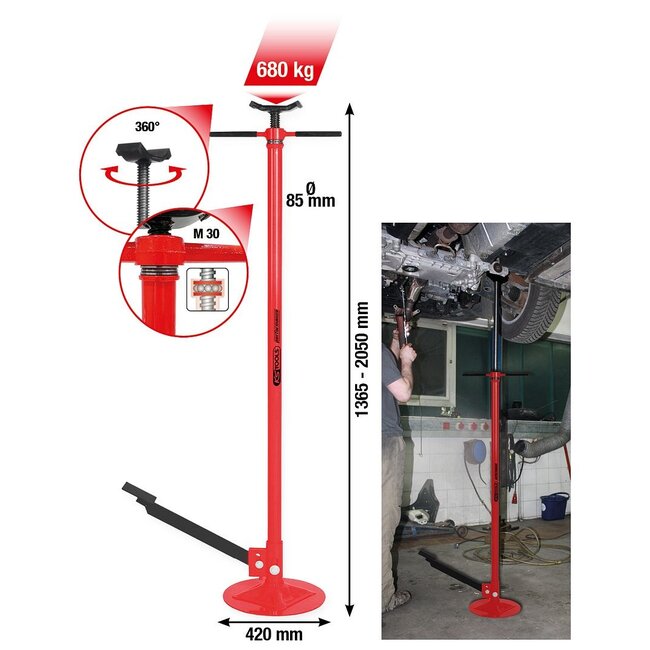 KS Tools Performance telescopic underframe support, max. 680 kg - 160.1265