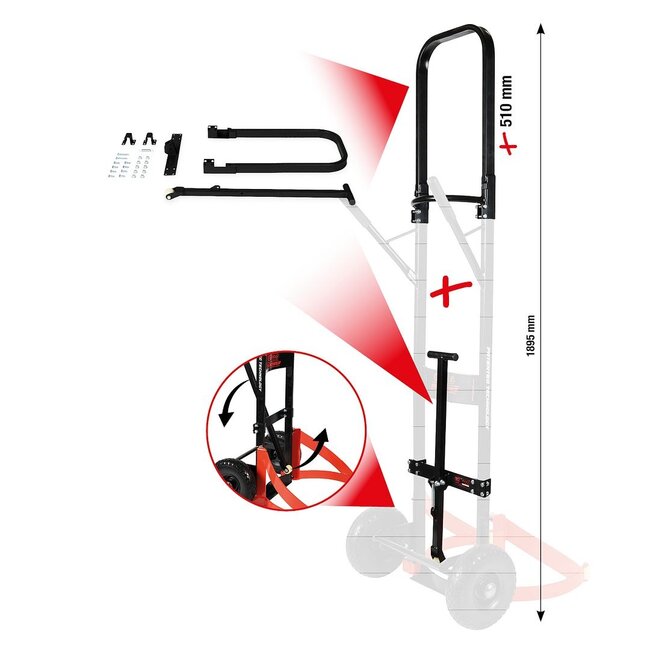 KS Tools Extension for professional tyre trolley, 26 pcs - 160.1345