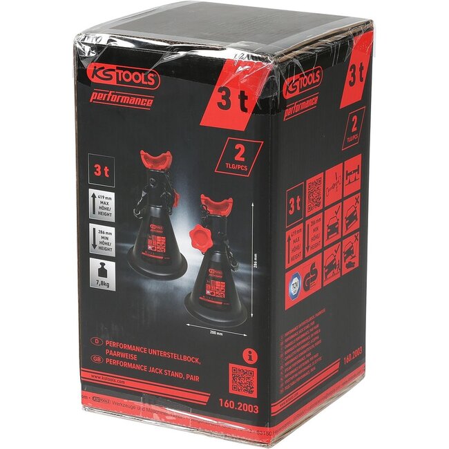 KS Tools performance assteunen - 3 t - per paar - 160.2003
