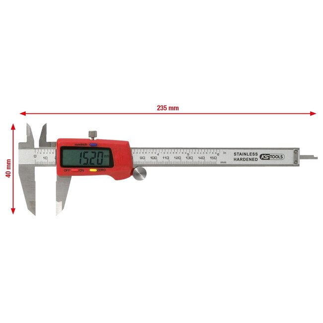 KS Tools Digital-venier calliper 0-150 mm - 300.0532