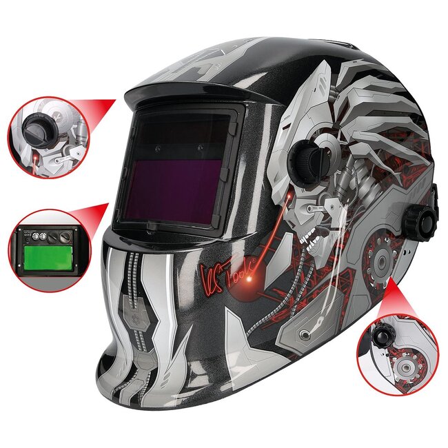 KS Tools Automatic welder's protective helmet, Steel design - 310.0195
