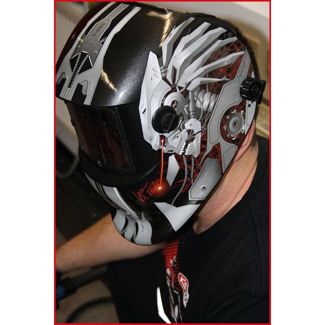 KS Tools Casque de protection automatique pour soudeur, Steel Design - 310.0195