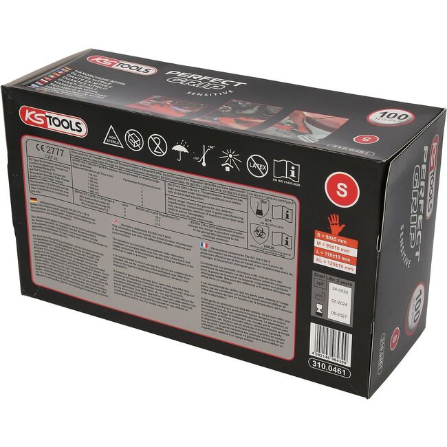 KS Tools Handschuhe Nitril, S, 100er Pack - 310.0461