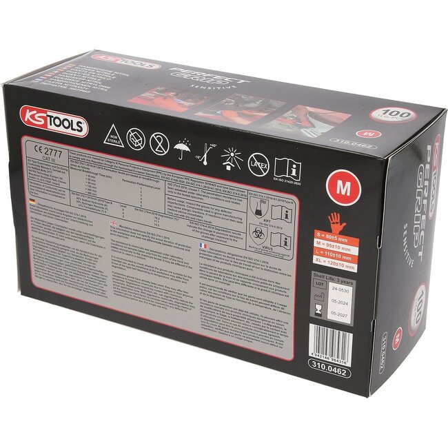 KS Tools Handschuhe Nitril, M, 100er Pack - 310.0462
