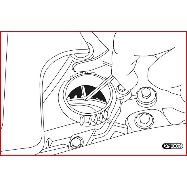 KS Tools Zahnriemen-Prüfwerkzeug für PSA - 400.2118