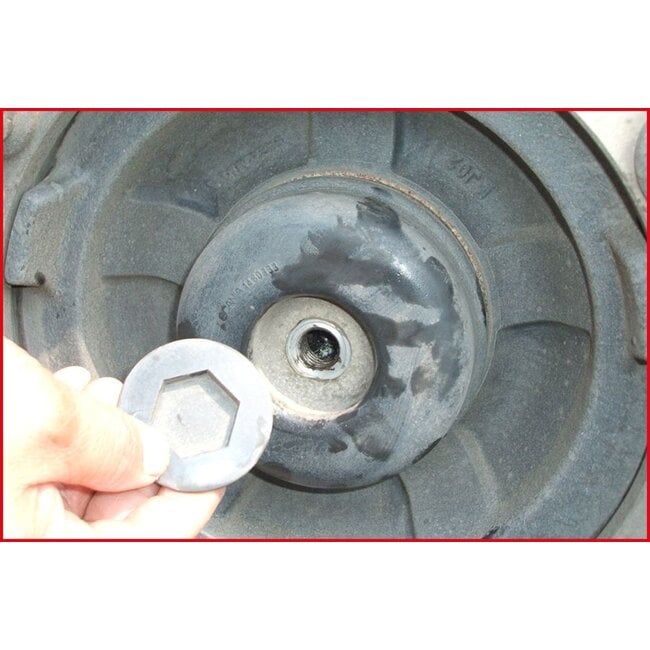 KS Tools 1" axle nut socket for Scania, 8-point, 80mm - 450.0221