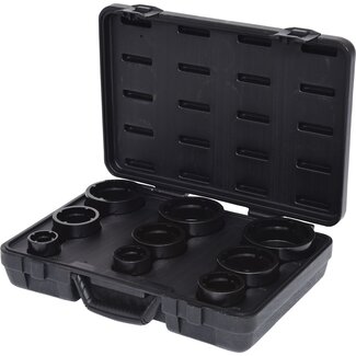 KS Tools Coffret de douilles pour KM écrou à ergots, ergots intérieurs, 9 pcs