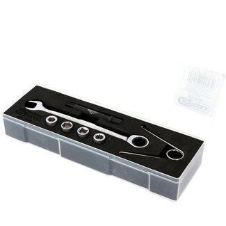 KS Tools Brake piston special socket wrench set for WABCO and Knorr disk brakes, 7 pcs