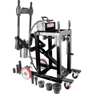 KS Tools Presse pour boulon de fusée de roue 75t avec kit de douilles de 29 pcs