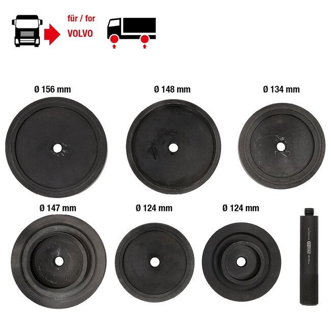 KS Tools Dichtringmontage-Werkzeug-Satz für Volvo, 7-tlg - 460.4050