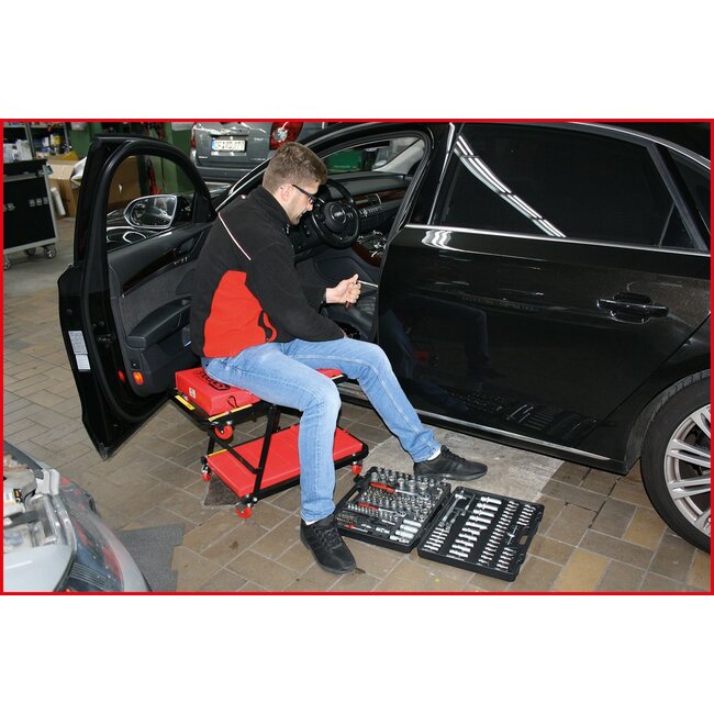 KS Tools Drivable stretcher and folding seat, 1200x420mm - 500.8000